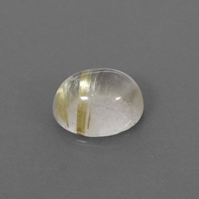 Cuarzo rutilado amarillo natural de 1,45 ct, transparente, transparente / translúcido