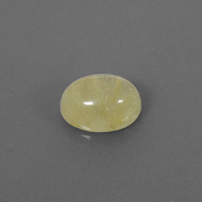 Cuarzo rutilado amarillo natural de 1,58 ct, transparente, transparente / translúcido