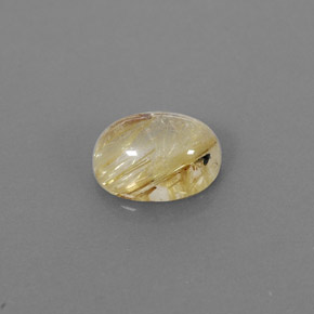 Cuarzo rutilado amarillo natural de 1,65 ct, transparente, transparente / translúcido