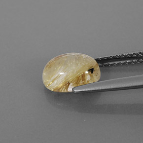 Cuarzo rutilado amarillo natural de 1,65 ct, transparente, transparente / translúcido
