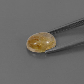 Cuarzo rutilado amarillo natural de 1,48 ct, transparente, transparente / translúcido