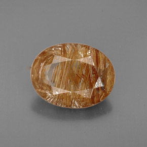 Cuarzo rutilado amarillo natural de 4,93 ct, transparente, transparente / translúcido