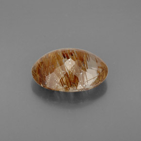 Cuarzo rutilado amarillo natural de 4,93 ct, transparente, transparente / translúcido