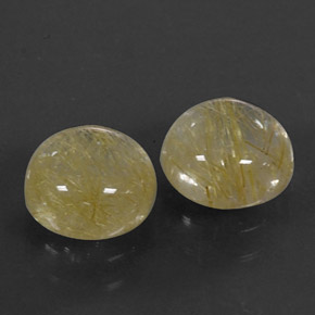 Gemas de cuarzo rutilado amarillo natural de  ct, transparente, transparente / translúcido