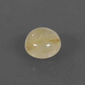 Cuarzo rutilado amarillo natural de 2,10 ct, transparente, transparente / translúcido