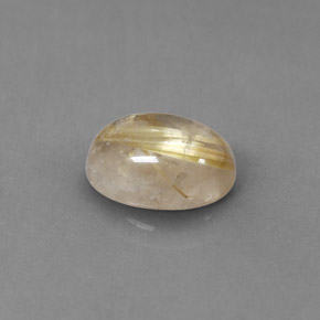 Cuarzo rutilado amarillo natural de 1,75 ct, transparente, transparente / translúcido