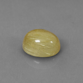 Cuarzo rutilado amarillo natural de 1,89 ct, corte óvalo, translúcido