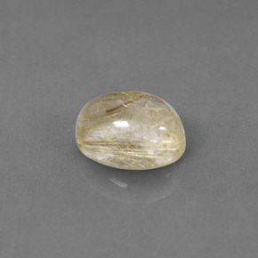 Cuarzo rutilado amarillo natural de 1,54 ct, transparente, transparente / translúcido