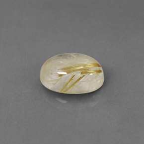 Cuarzo rutilado amarillo natural de 1,51 ct, transparente, transparente / translúcido