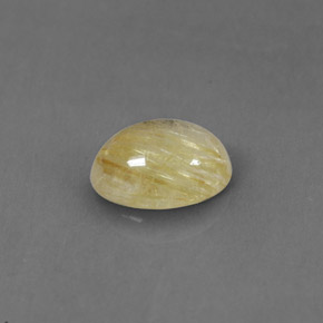Cuarzo rutilado amarillo natural de 1,30 ct, transparente, transparente / translúcido