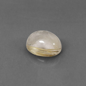 Cuarzo rutilado amarillo natural de 1,56 ct, transparente, transparente / translúcido