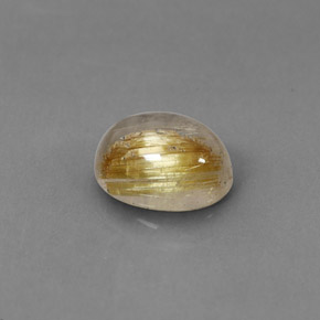Cuarzo rutilado amarillo natural de 1,77 ct, transparente, transparente / translúcido