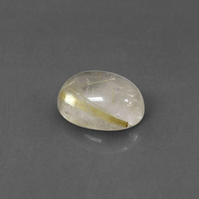 Cuarzo rutilado amarillo natural de 1,48 ct, transparente, transparente / translúcido