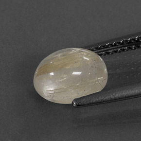 Cuarzo rutilado amarillo natural de 1,59 ct, transparente, transparente / translúcido