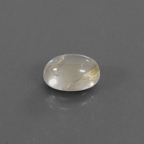 Cuarzo rutilado amarillo natural de 1,41 ct, corte óvalo, transparente