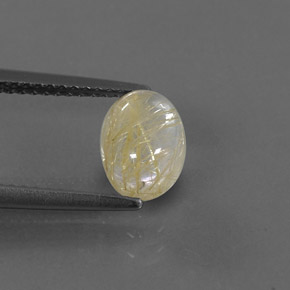 Cuarzo rutilado amarillo natural de 1,51 ct, transparente, transparente / translúcido