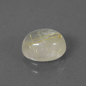Cuarzo rutilado amarillo natural de 1,49 ct, transparente, transparente / translúcido