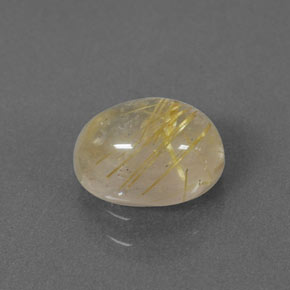 Cuarzo rutilado amarillo natural de 1,53 ct, transparente, transparente / translúcido