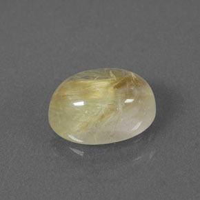 Cuarzo rutilado amarillo natural de 1,70 ct, transparente, transparente / translúcido