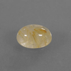 Cuarzo rutilado amarillo natural de 1,32 ct, transparente, transparente / translúcido