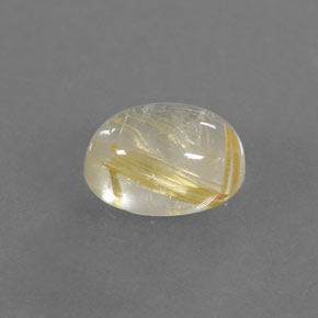 Cuarzo rutilado amarillo natural de 1,52 ct, transparente, transparente / translúcido