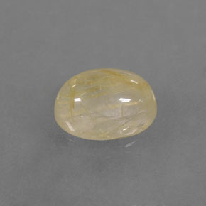 Cuarzo rutilado amarillo natural de 1,49 ct, transparente, transparente / translúcido