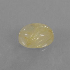 Cuarzo rutilado amarillo natural de 1,57 ct, transparente, transparente / translúcido
