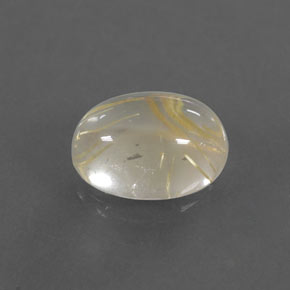 Cuarzo rutilado amarillo natural de 1,79 ct, corte óvalo, transparente
