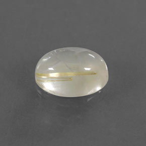 Cuarzo rutilado amarillo natural de 1,40 ct, corte óvalo, transparente