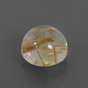 Cuarzo rutilado amarillo natural de 1,59 ct, transparente, transparente / translúcido