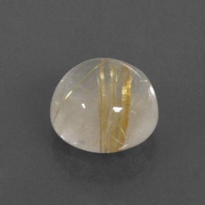 Cuarzo rutilado amarillo natural de 2,41 ct, transparente, transparente / translúcido