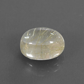 Cuarzo rutilado amarillo natural de 2,45 ct, transparente, transparente / translúcido