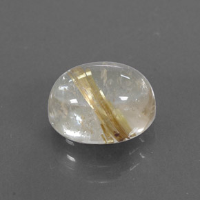 Cuarzo rutilado amarillo natural de 2,72 ct, transparente, transparente / translúcido