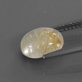 Cuarzo rutilado amarillo natural de 1,97 ct, transparente, transparente / translúcido
