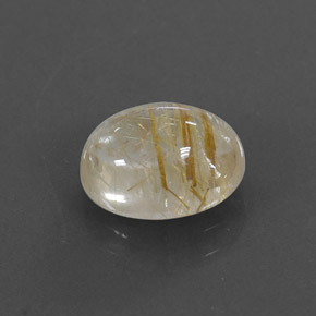 Cuarzo rutilado amarillo natural de 2,04 ct, transparente, transparente / translúcido