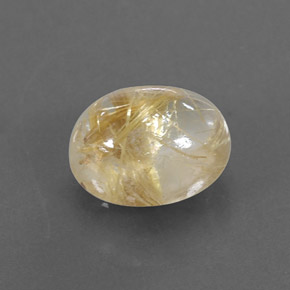 Cuarzo rutilado amarillo natural de 2,29 ct, transparente, transparente / translúcido