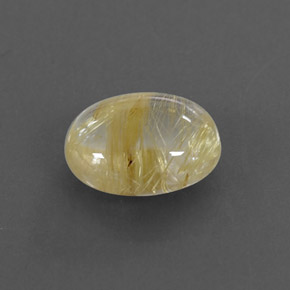 Cuarzo rutilado amarillo natural de 1,65 ct, transparente, transparente / translúcido