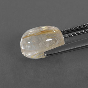 Cuarzo rutilado amarillo natural de 2,09 ct, transparente, transparente / translúcido