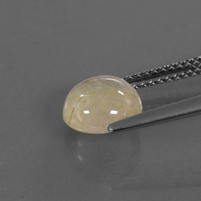 Cuarzo rutilado amarillo natural de 1,80 ct, transparente, transparente / translúcido