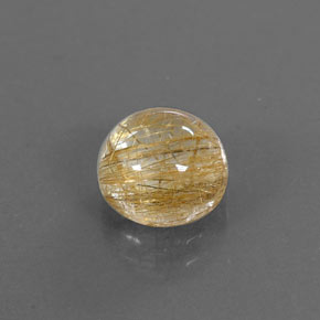 Cuarzo rutilado amarillo natural de 2,25 ct, transparente, transparente / translúcido