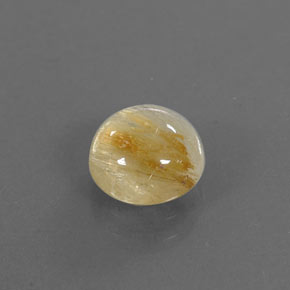 Cuarzo rutilado amarillo natural de 2,02 ct, transparente, transparente / translúcido