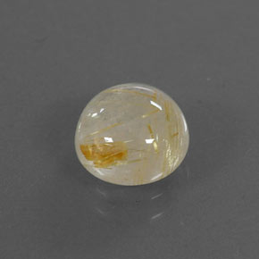 Cuarzo rutilado amarillo natural de 2,21 ct, transparente, transparente / translúcido