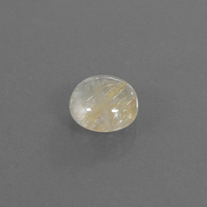Cuarzo rutilado amarillo natural de 1,27 ct, corte redondo, transparente