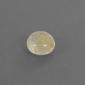 Cuarzo rutilado amarillo natural de 1,32 ct, corte redondo, transparente
