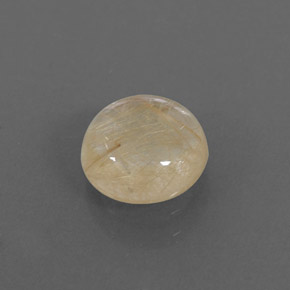 Cuarzo rutilado amarillo natural de 1,72 ct, corte redondo, transparente