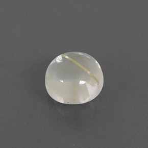 Cuarzo rutilado amarillo natural de 1,57 ct, corte redondo, transparente