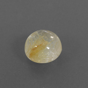 Cuarzo rutilado amarillo natural de 1,65 ct, corte redondo, transparente
