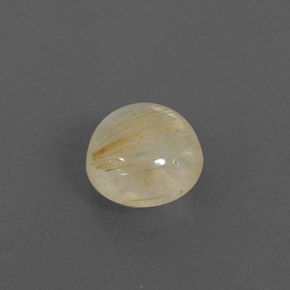 Cuarzo rutilado amarillo natural de 1,50 ct, corte redondo, transparente