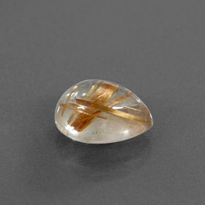 Cuarzo rutilado amarillo natural de 2,11 ct, transparente, transparente / translúcido