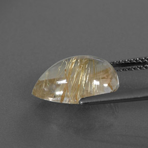 Cuarzo rutilado amarillo natural de 4,02 ct, transparente, transparente / translúcido